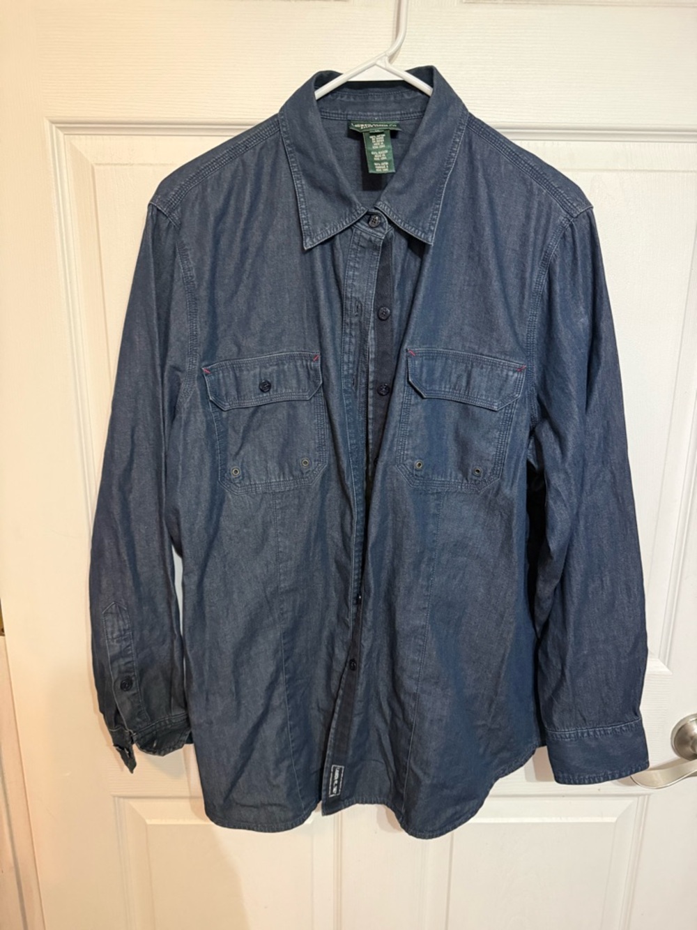 Ralph Lauren Dark Denim Button-Up Top - Picture 8 of 10